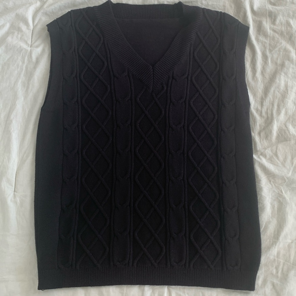 Cute Black Sweater Vest